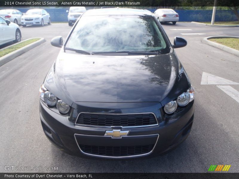 Ashen Gray Metallic / Jet Black/Dark Titanium 2014 Chevrolet Sonic LS Sedan