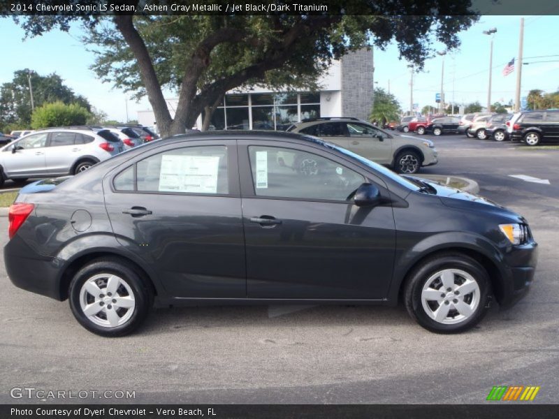 Ashen Gray Metallic / Jet Black/Dark Titanium 2014 Chevrolet Sonic LS Sedan