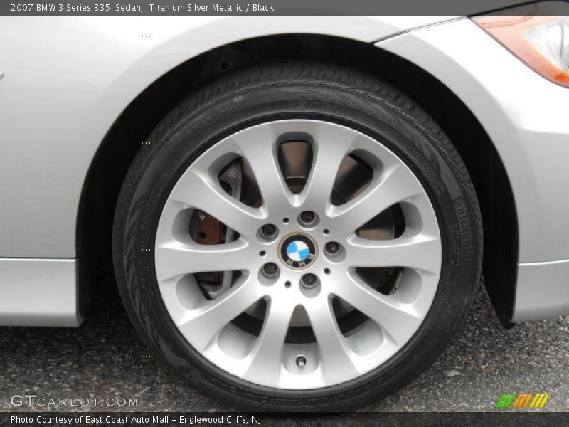 Titanium Silver Metallic / Black 2007 BMW 3 Series 335i Sedan