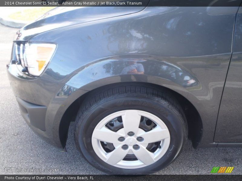 Ashen Gray Metallic / Jet Black/Dark Titanium 2014 Chevrolet Sonic LS Sedan