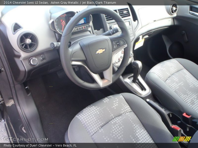 Ashen Gray Metallic / Jet Black/Dark Titanium 2014 Chevrolet Sonic LS Sedan