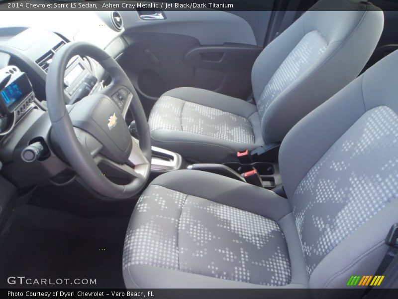 Ashen Gray Metallic / Jet Black/Dark Titanium 2014 Chevrolet Sonic LS Sedan