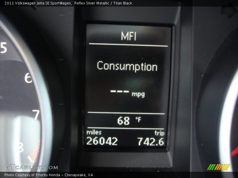 Reflex Silver Metallic / Titan Black 2011 Volkswagen Jetta SE SportWagen