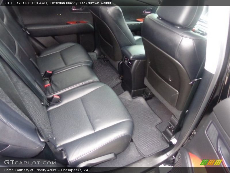 Obsidian Black / Black/Brown Walnut 2010 Lexus RX 350 AWD