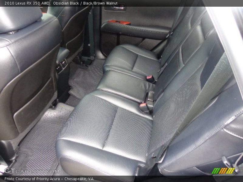 Obsidian Black / Black/Brown Walnut 2010 Lexus RX 350 AWD