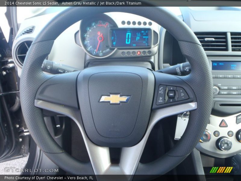Ashen Gray Metallic / Jet Black/Dark Titanium 2014 Chevrolet Sonic LS Sedan