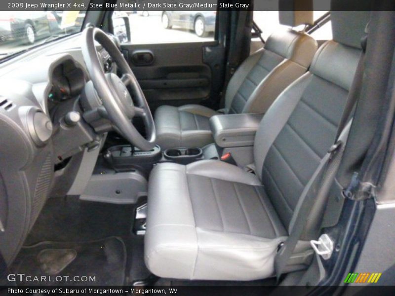 Steel Blue Metallic / Dark Slate Gray/Medium Slate Gray 2008 Jeep Wrangler X 4x4