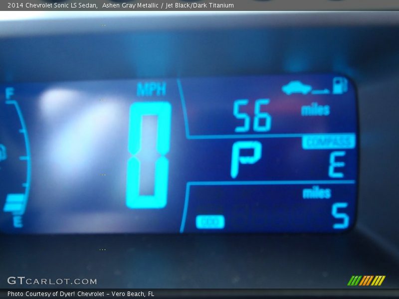 Ashen Gray Metallic / Jet Black/Dark Titanium 2014 Chevrolet Sonic LS Sedan