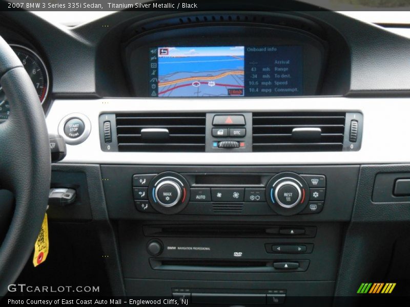 Titanium Silver Metallic / Black 2007 BMW 3 Series 335i Sedan