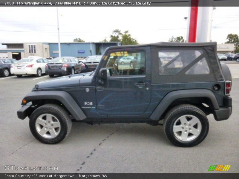 Steel Blue Metallic / Dark Slate Gray/Medium Slate Gray 2008 Jeep Wrangler X 4x4