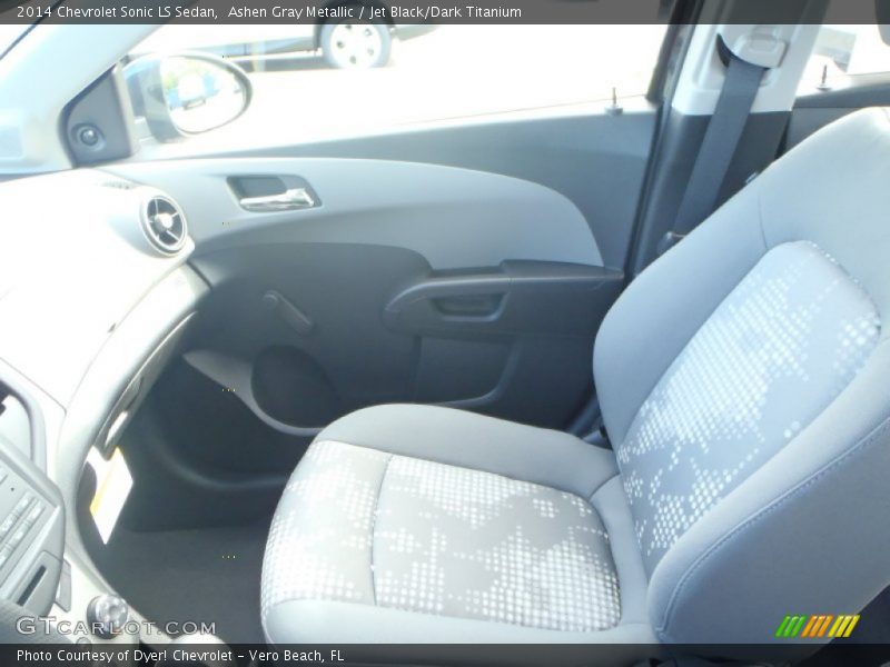 Ashen Gray Metallic / Jet Black/Dark Titanium 2014 Chevrolet Sonic LS Sedan