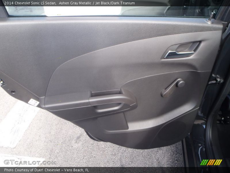 Ashen Gray Metallic / Jet Black/Dark Titanium 2014 Chevrolet Sonic LS Sedan