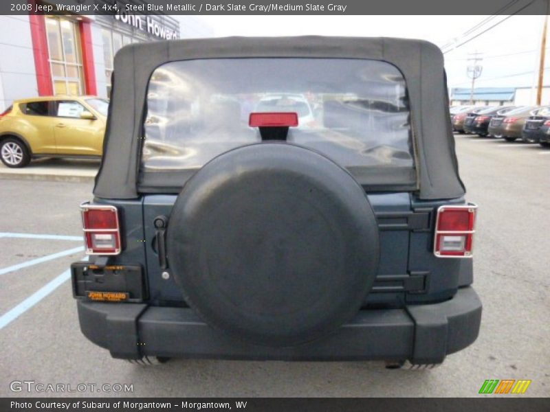 Steel Blue Metallic / Dark Slate Gray/Medium Slate Gray 2008 Jeep Wrangler X 4x4