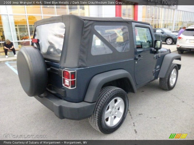 Steel Blue Metallic / Dark Slate Gray/Medium Slate Gray 2008 Jeep Wrangler X 4x4
