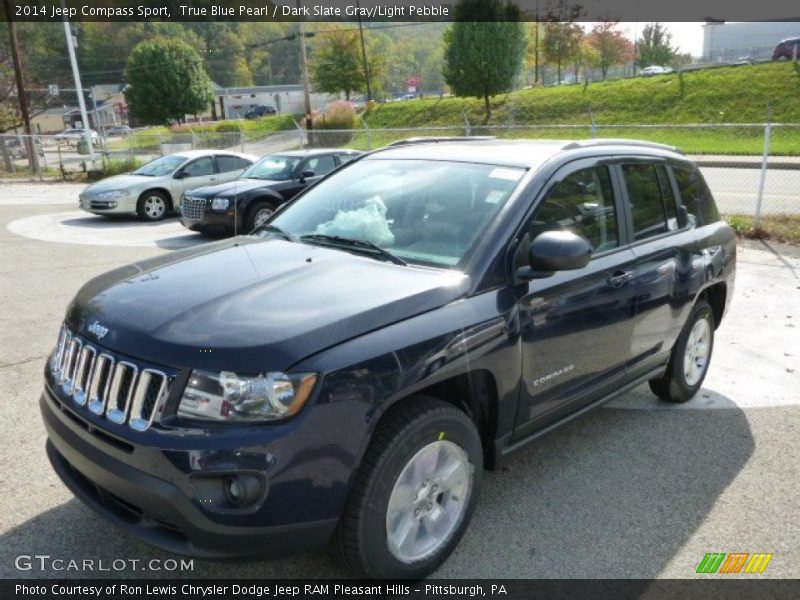 True Blue Pearl / Dark Slate Gray/Light Pebble 2014 Jeep Compass Sport