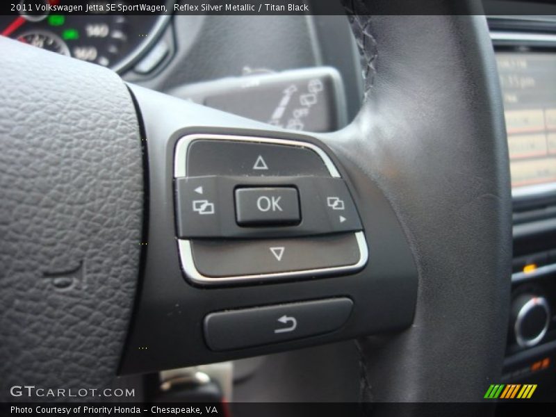 Reflex Silver Metallic / Titan Black 2011 Volkswagen Jetta SE SportWagen