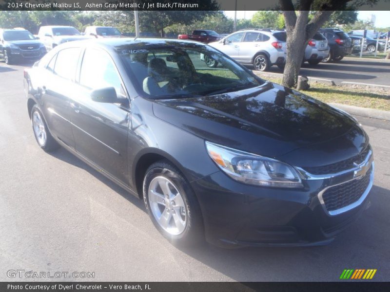 Ashen Gray Metallic / Jet Black/Titanium 2014 Chevrolet Malibu LS
