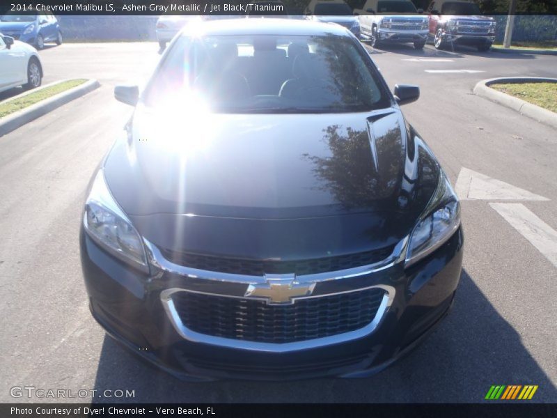 Ashen Gray Metallic / Jet Black/Titanium 2014 Chevrolet Malibu LS