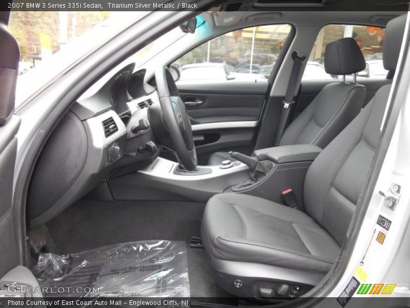 Titanium Silver Metallic / Black 2007 BMW 3 Series 335i Sedan