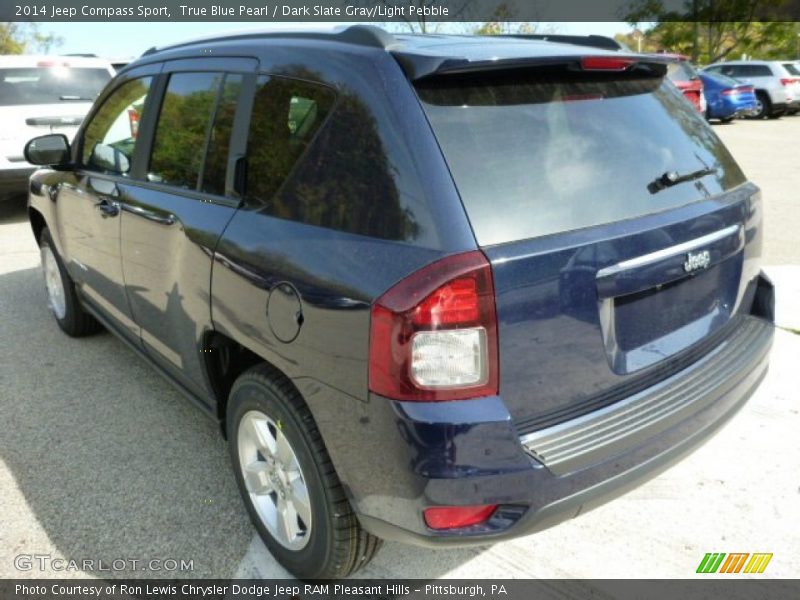True Blue Pearl / Dark Slate Gray/Light Pebble 2014 Jeep Compass Sport