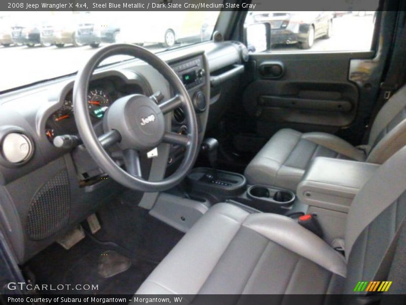 Steel Blue Metallic / Dark Slate Gray/Medium Slate Gray 2008 Jeep Wrangler X 4x4