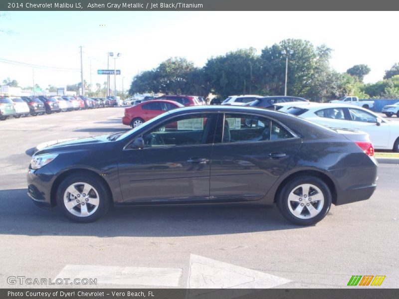 Ashen Gray Metallic / Jet Black/Titanium 2014 Chevrolet Malibu LS