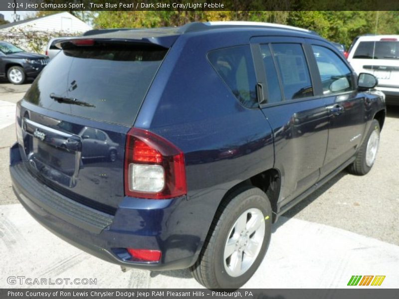 True Blue Pearl / Dark Slate Gray/Light Pebble 2014 Jeep Compass Sport