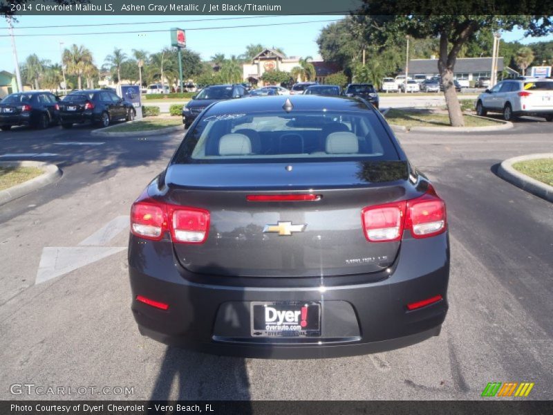 Ashen Gray Metallic / Jet Black/Titanium 2014 Chevrolet Malibu LS