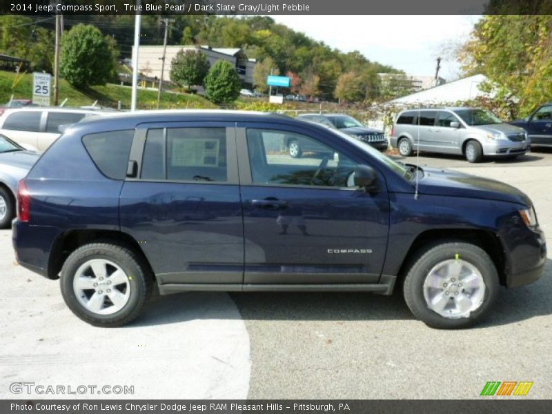True Blue Pearl / Dark Slate Gray/Light Pebble 2014 Jeep Compass Sport
