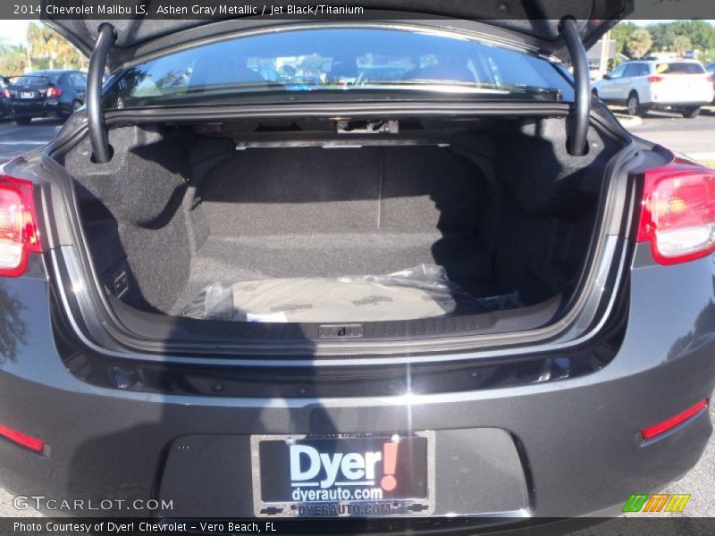Ashen Gray Metallic / Jet Black/Titanium 2014 Chevrolet Malibu LS