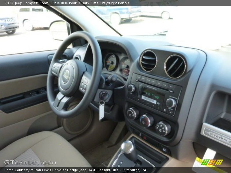 True Blue Pearl / Dark Slate Gray/Light Pebble 2014 Jeep Compass Sport
