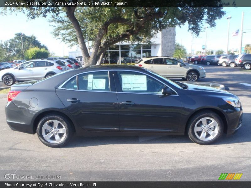 Ashen Gray Metallic / Jet Black/Titanium 2014 Chevrolet Malibu LS