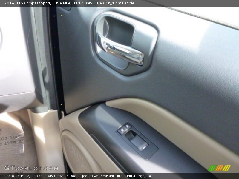 True Blue Pearl / Dark Slate Gray/Light Pebble 2014 Jeep Compass Sport