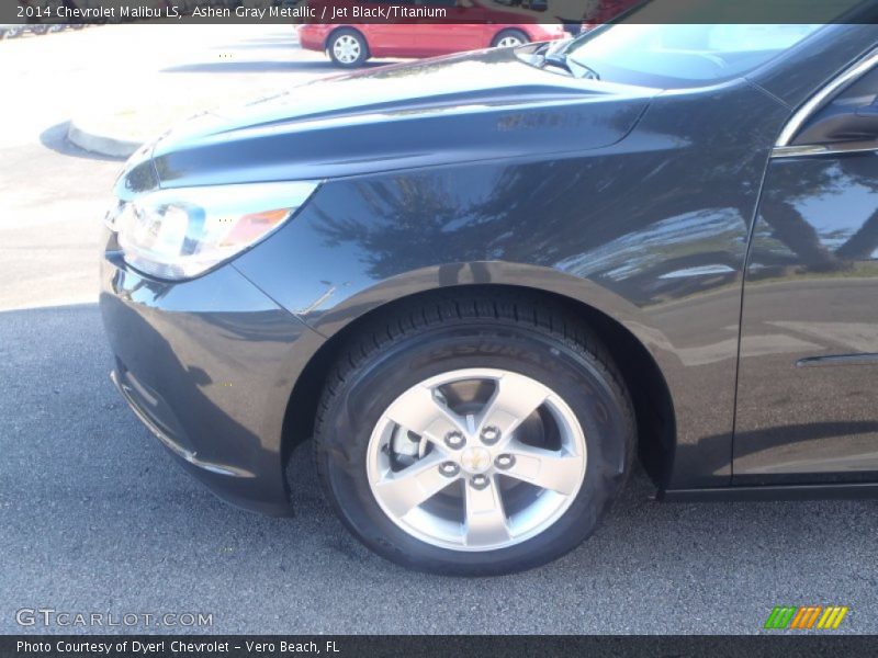 Ashen Gray Metallic / Jet Black/Titanium 2014 Chevrolet Malibu LS