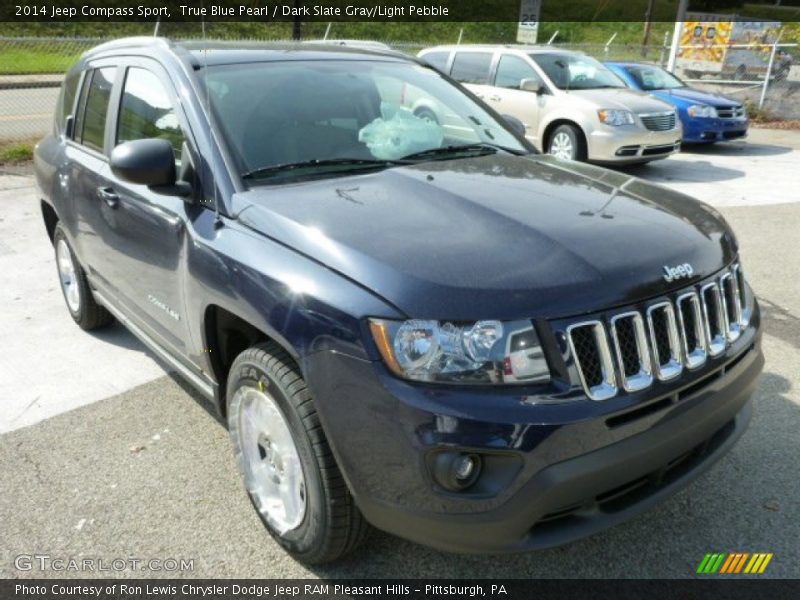 True Blue Pearl / Dark Slate Gray/Light Pebble 2014 Jeep Compass Sport