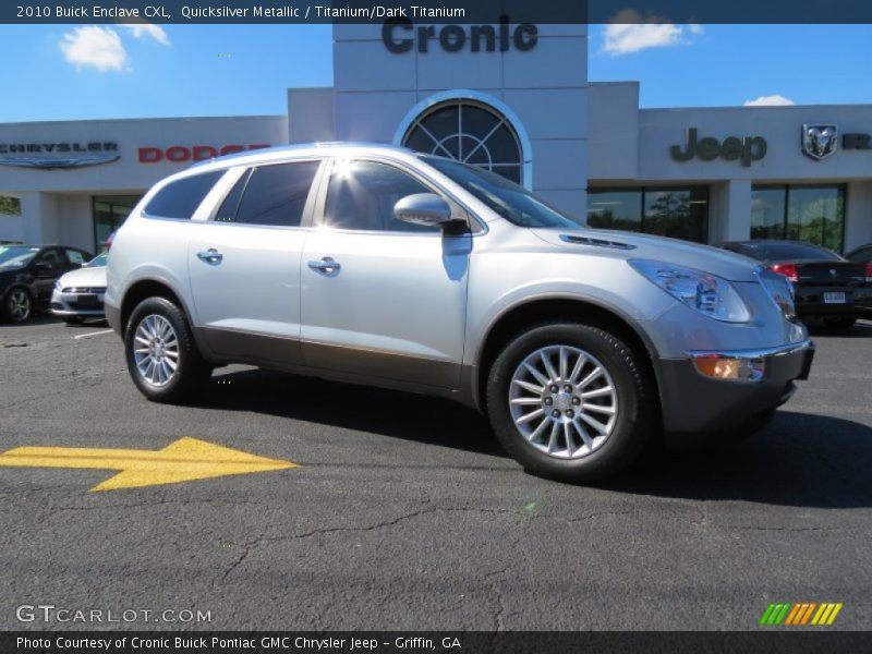 Quicksilver Metallic / Titanium/Dark Titanium 2010 Buick Enclave CXL
