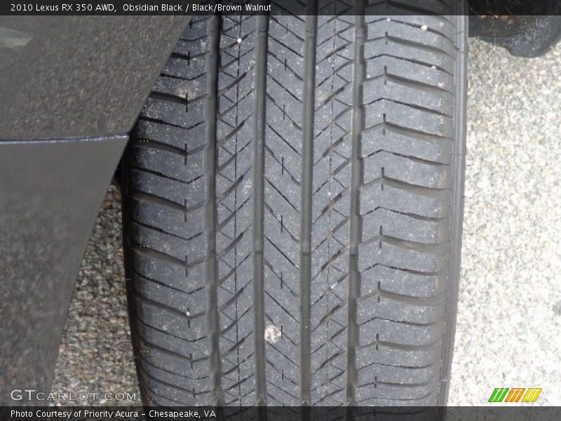 Obsidian Black / Black/Brown Walnut 2010 Lexus RX 350 AWD