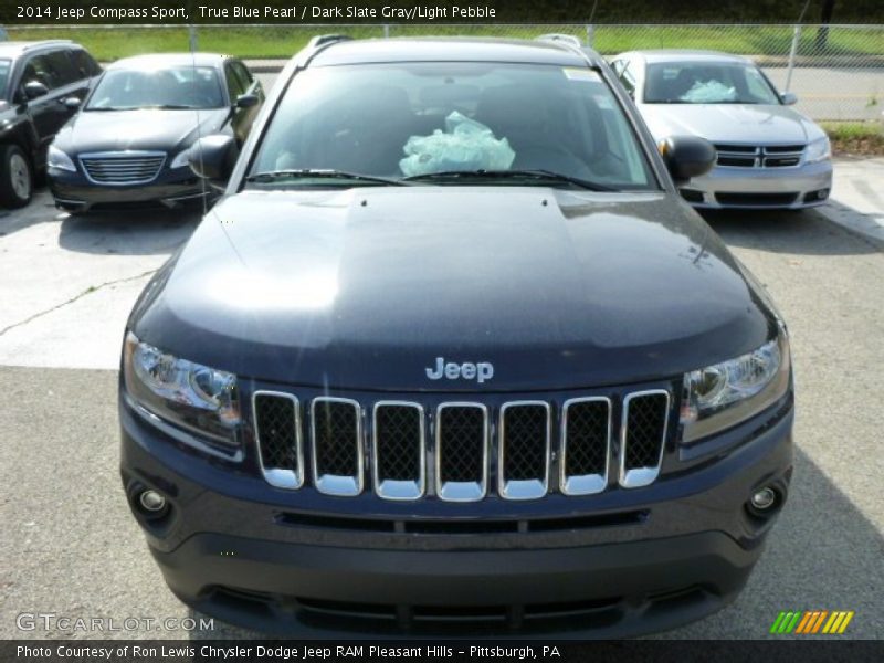 True Blue Pearl / Dark Slate Gray/Light Pebble 2014 Jeep Compass Sport