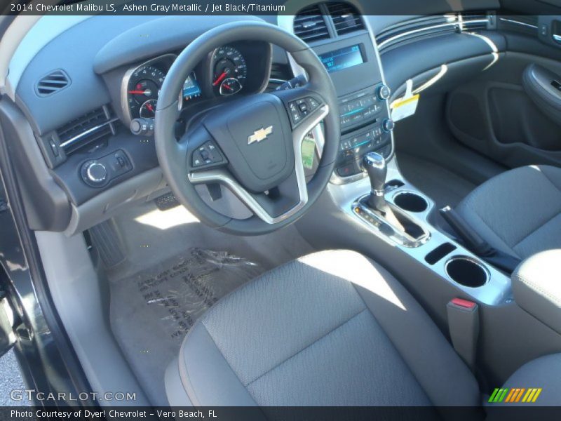 Ashen Gray Metallic / Jet Black/Titanium 2014 Chevrolet Malibu LS