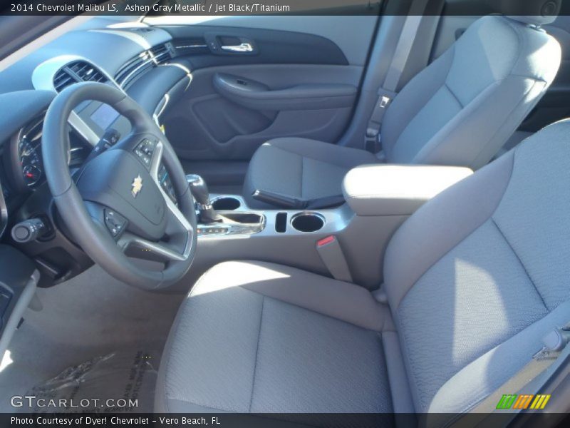 Ashen Gray Metallic / Jet Black/Titanium 2014 Chevrolet Malibu LS