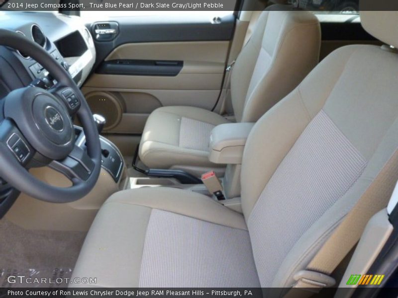 True Blue Pearl / Dark Slate Gray/Light Pebble 2014 Jeep Compass Sport