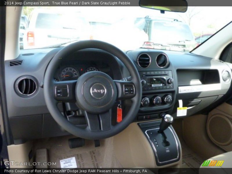 True Blue Pearl / Dark Slate Gray/Light Pebble 2014 Jeep Compass Sport