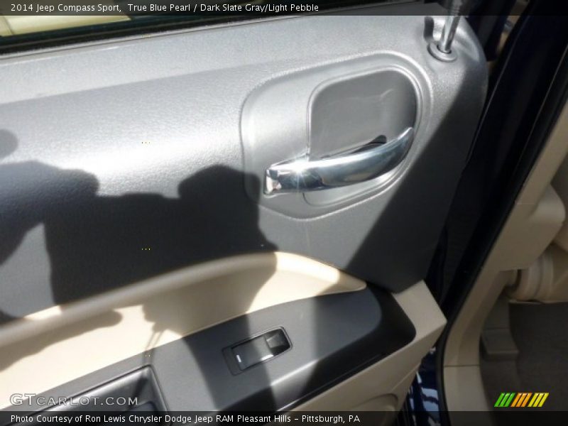 True Blue Pearl / Dark Slate Gray/Light Pebble 2014 Jeep Compass Sport
