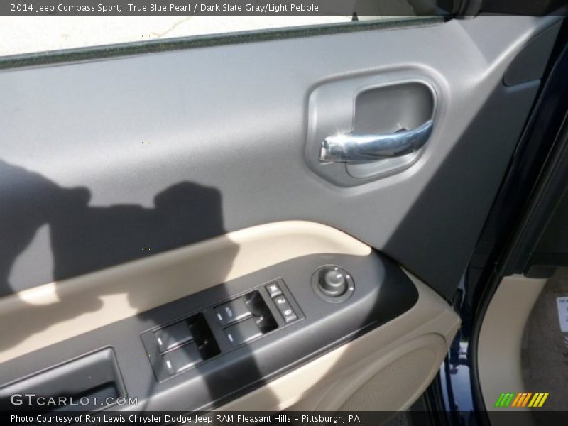 True Blue Pearl / Dark Slate Gray/Light Pebble 2014 Jeep Compass Sport