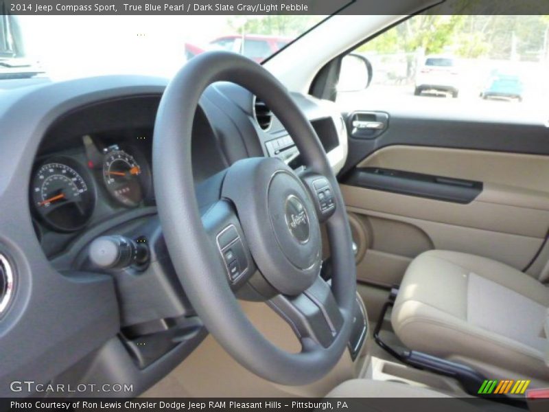 True Blue Pearl / Dark Slate Gray/Light Pebble 2014 Jeep Compass Sport