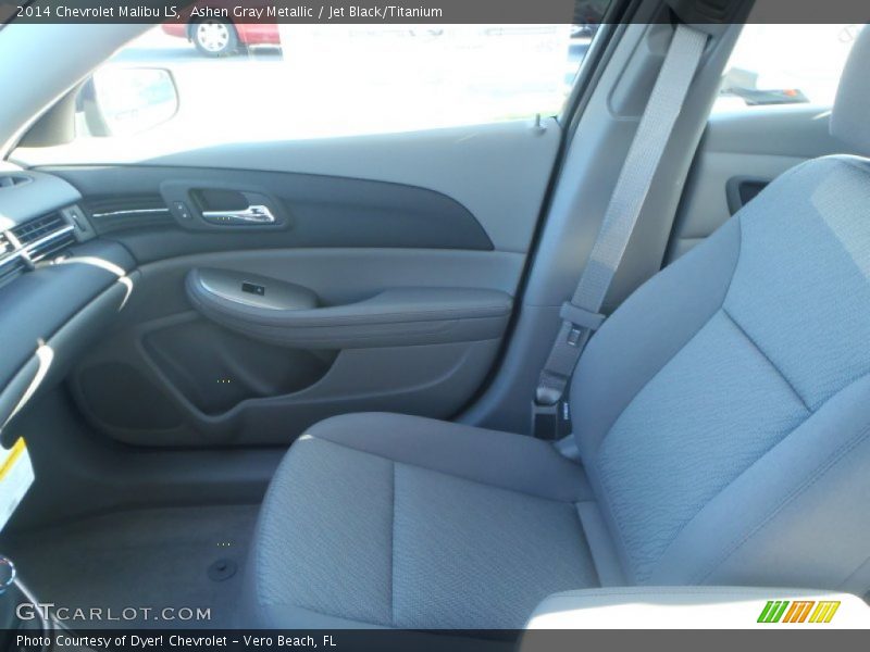Ashen Gray Metallic / Jet Black/Titanium 2014 Chevrolet Malibu LS
