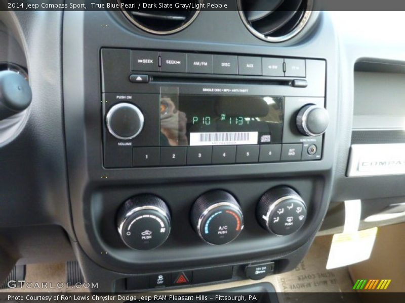 True Blue Pearl / Dark Slate Gray/Light Pebble 2014 Jeep Compass Sport