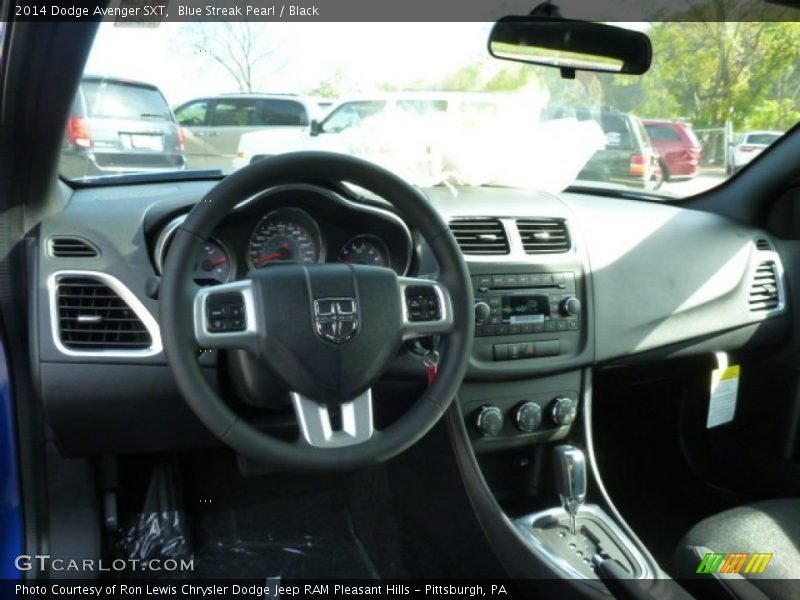 Blue Streak Pearl / Black 2014 Dodge Avenger SXT