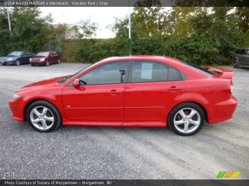 Volcanic Red / Gray 2004 Mazda MAZDA6 s Hatchback