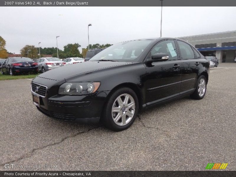 Black / Dark Beige/Quartz 2007 Volvo S40 2.4i